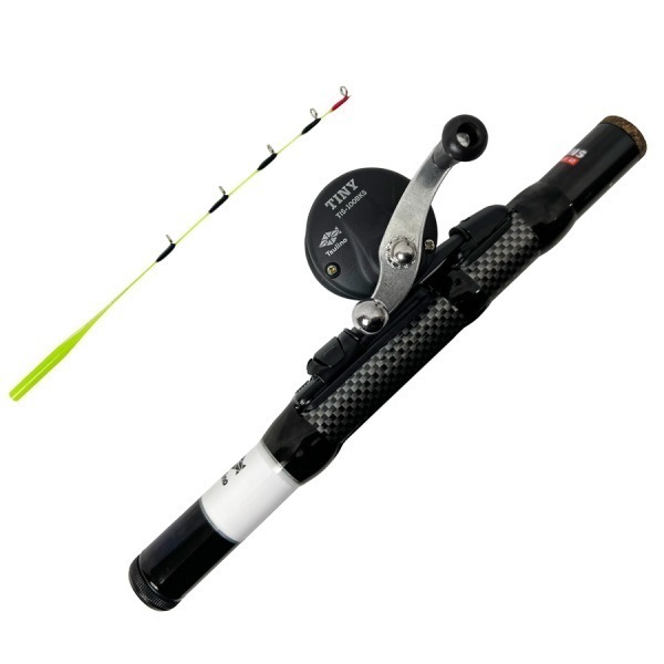 BEGINS WAKASAGI SET【全長38.5cmのワカサギ竿とナイロンライン付き小型両軸リールのセット/ワカサギ釣り入門】